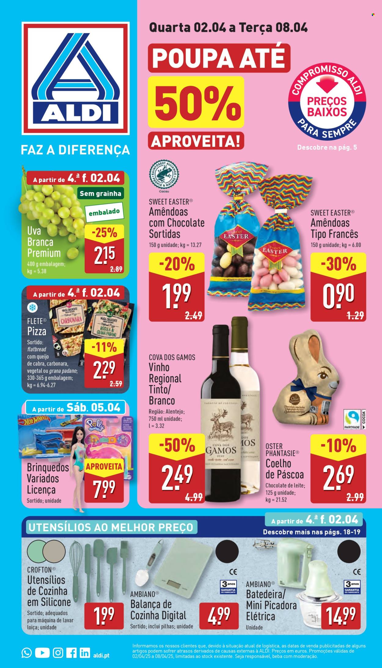 Folheto Aldi - 2.4.2025 - 8.4.2025. Página 1