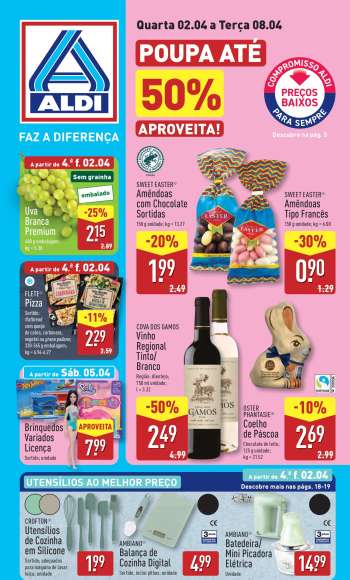 Folheto Aldi - 2.4.2025 - 8.4.2025.