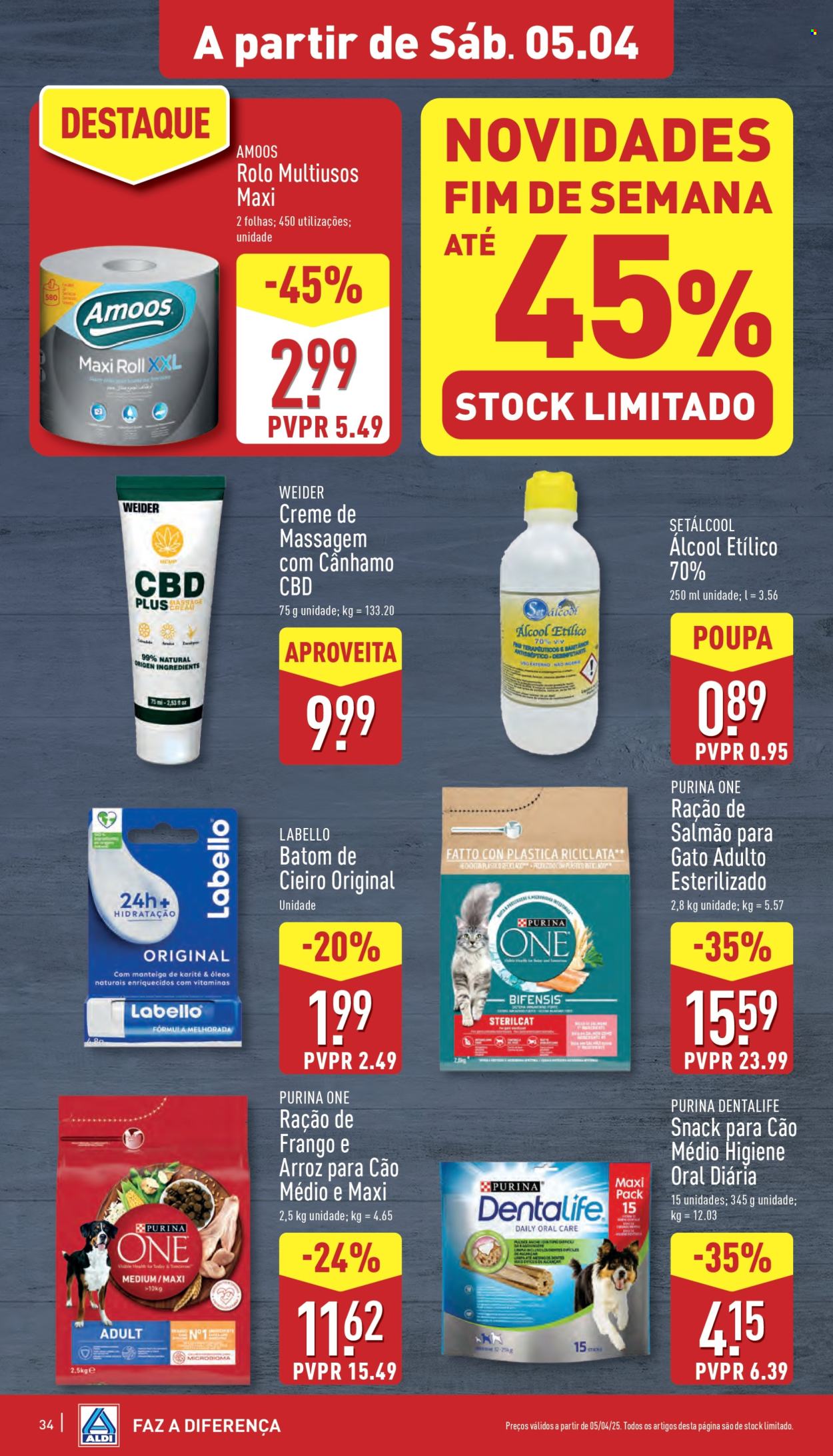 Folheto Aldi - 2.4.2025 - 8.4.2025. Página 34