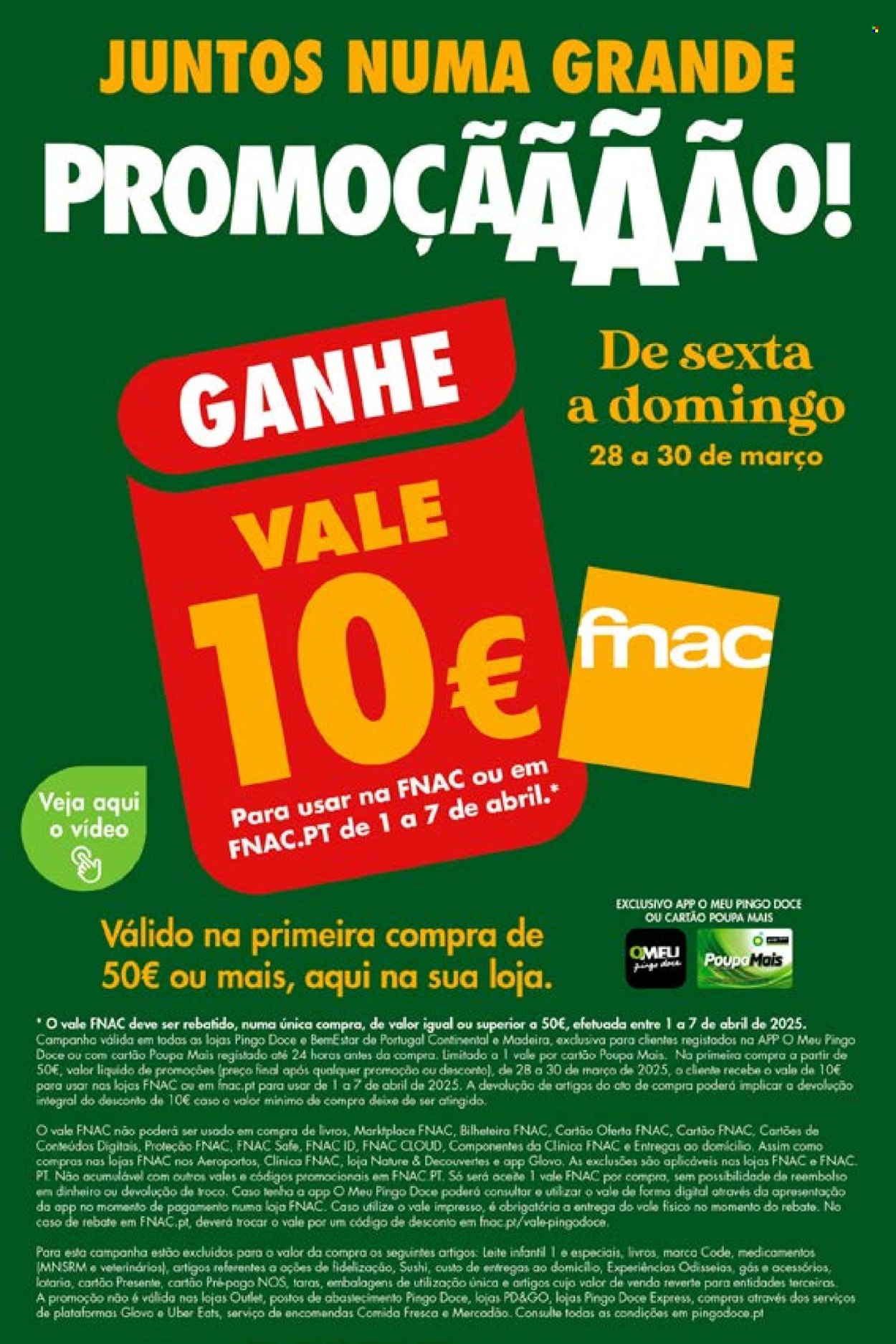 Folheto Pingo Doce - 28.3.2025 - 30.3.2025. Página 1