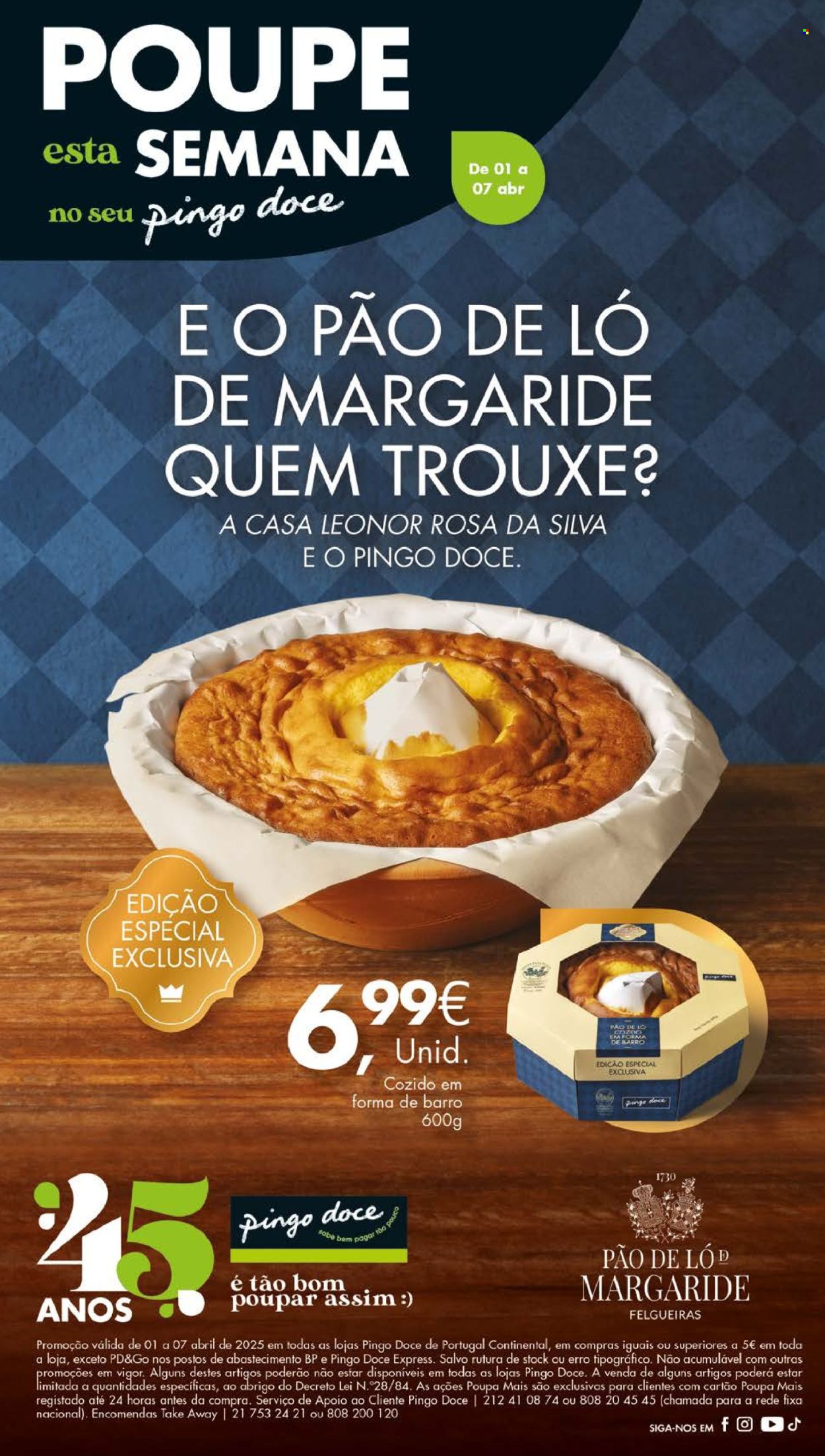 Folheto Pingo Doce - 1.4.2025 - 7.4.2025. Página 1