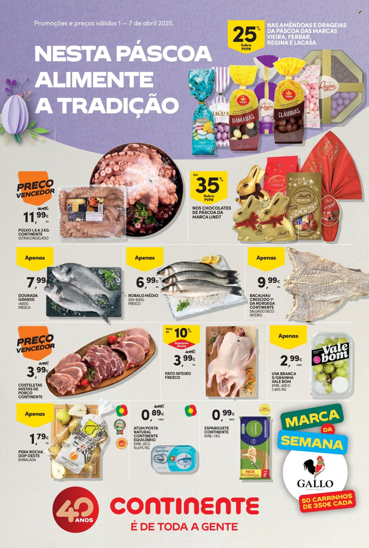 Folheto Continente Bom Dia - 1.4.2025 - 7.4.2025. Página 1