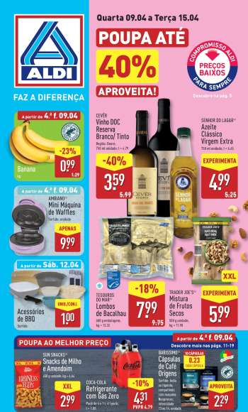 Folheto Aldi - 9.4.2025 - 15.4.2025.