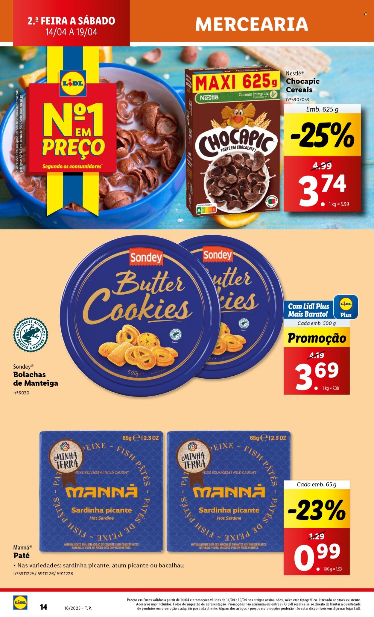 Folheto Lidl - 14.4.2025 - 20.4.2025. Página 14