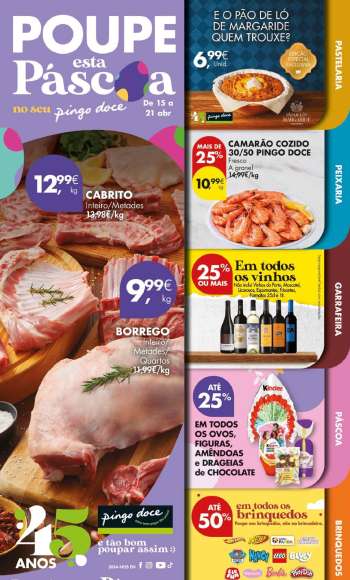 Folheto Pingo Doce - 15.4.2025 - 21.4.2025.