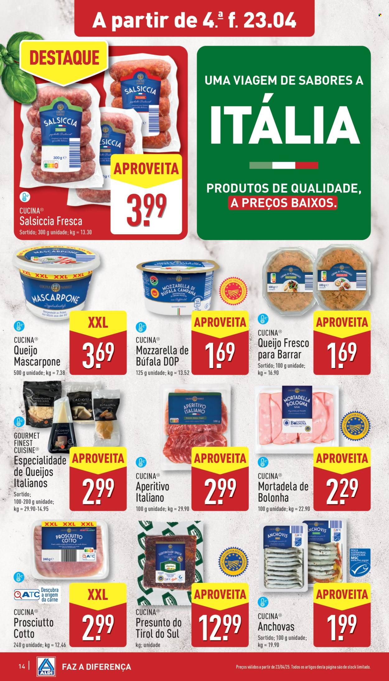 Folheto Aldi - 23.4.2025 - 29.4.2025. Página 14