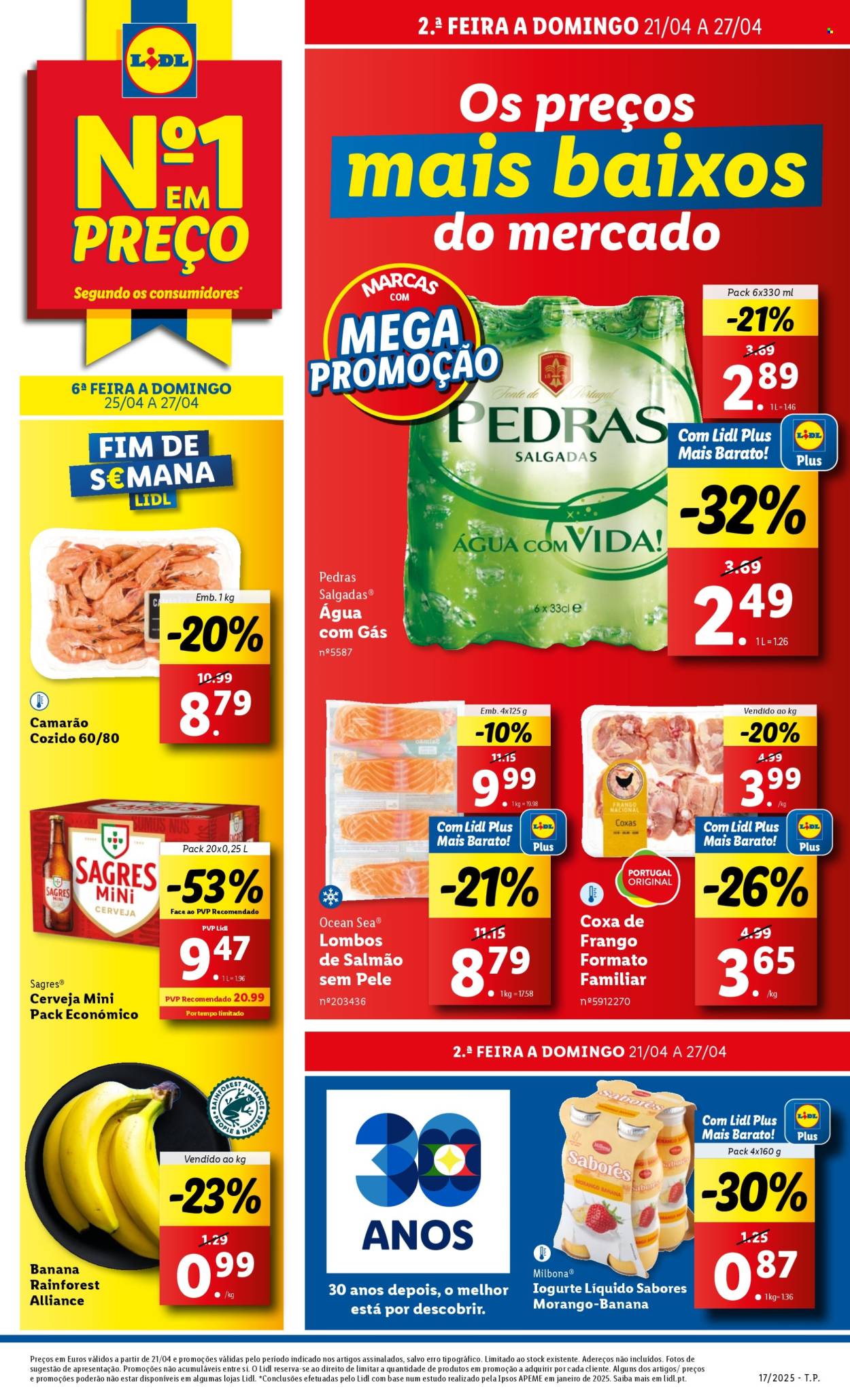 Folheto Lidl - 21.4.2025 - 27.4.2025. Página 1