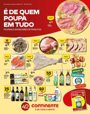 Folheto Continente Modelo - 22.4.2025 - 28.4.2025.