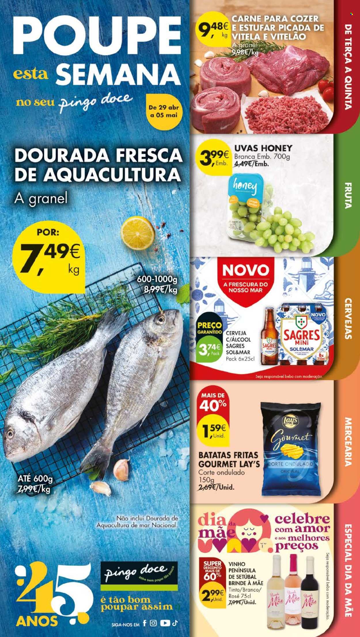 Folheto Pingo Doce - 29.4.2025 - 5.5.2025. Página 1