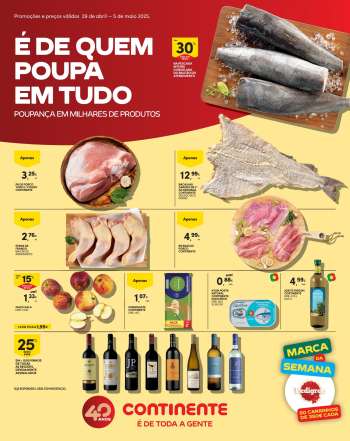 Folheto Continente Modelo - 29.4.2025 - 5.5.2025.