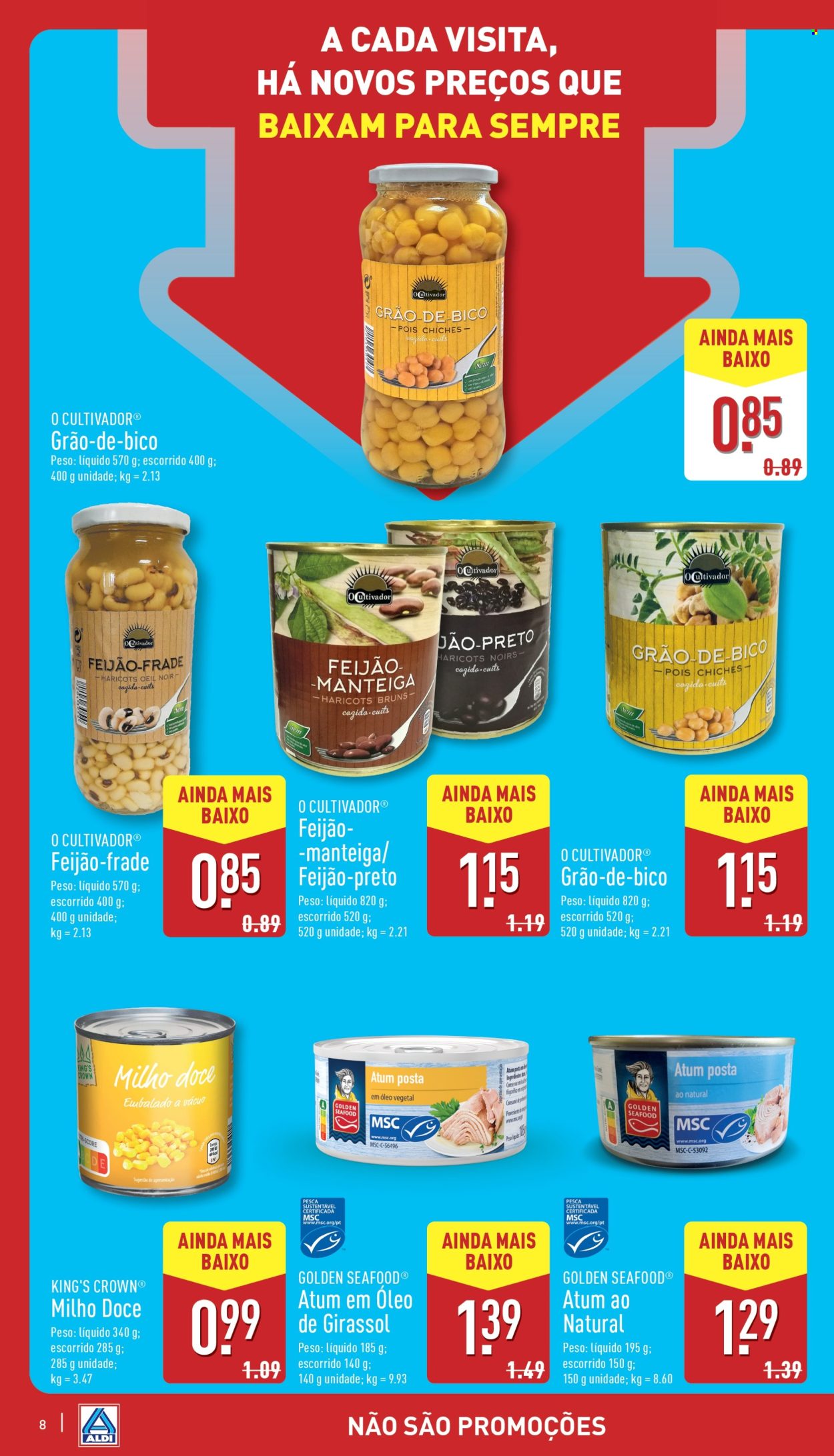 Folheto Aldi. Página 8