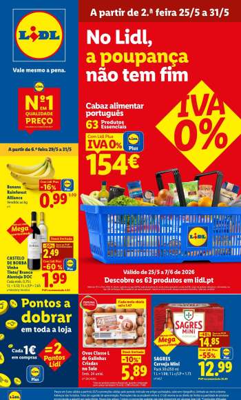Folheto Lidl - 25.5.2026 - 31.5.2026.