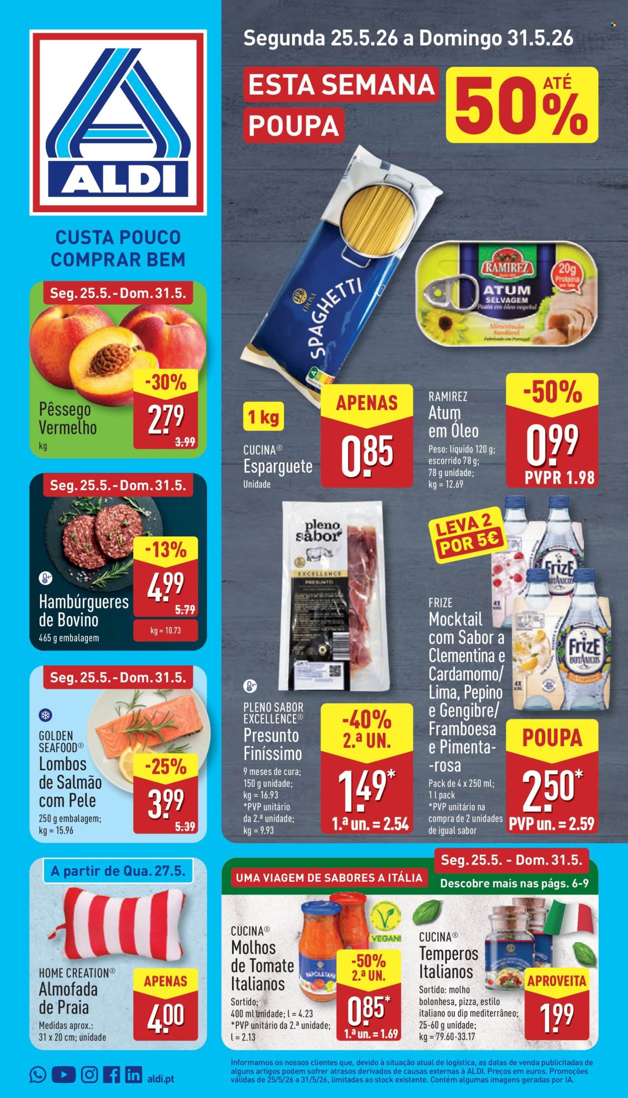 Folheto Aldi - 25.5.2026 - 31.5.2026. Página 1
