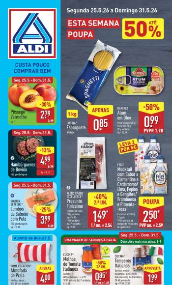 Folheto Aldi - 25.5.2026 - 31.5.2026.