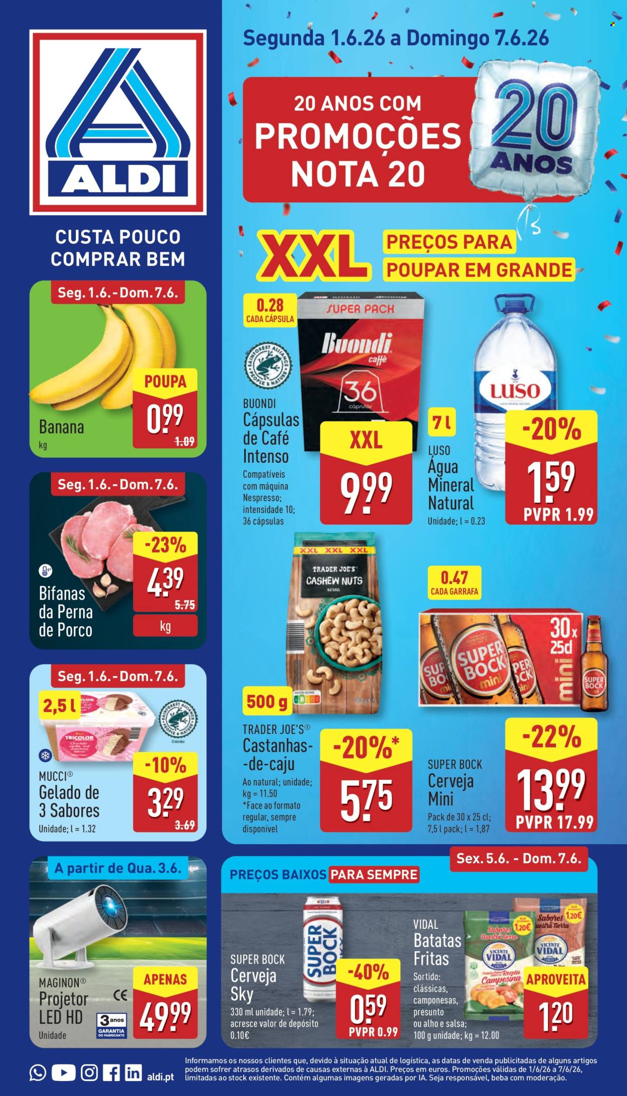 Folheto Aldi - 1.6.2026 - 7.6.2026. Página 1