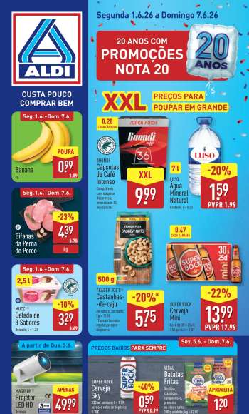Folheto Aldi - 1.6.2026 - 7.6.2026.