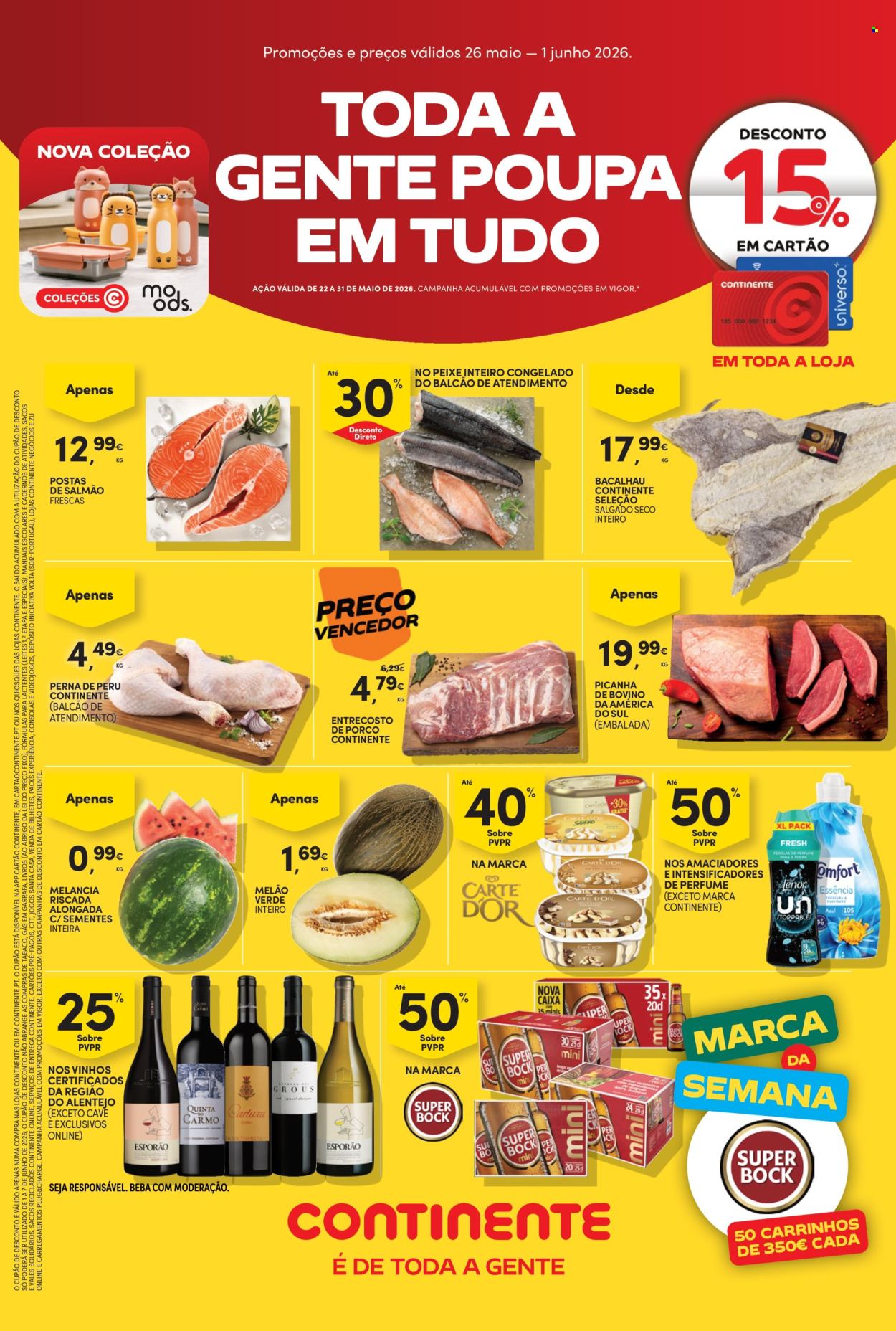 Folheto Continente Bom Dia - 26.5.2026 - 1.6.2026. Página 1