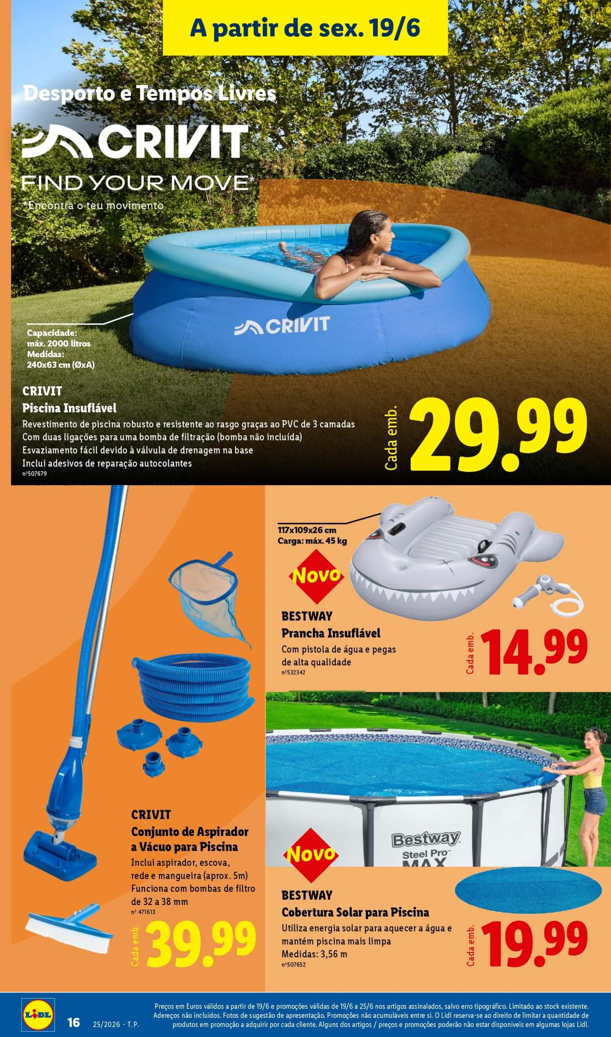 Folheto Lidl - 15.6.2026 - 19.6.2026. Página 16