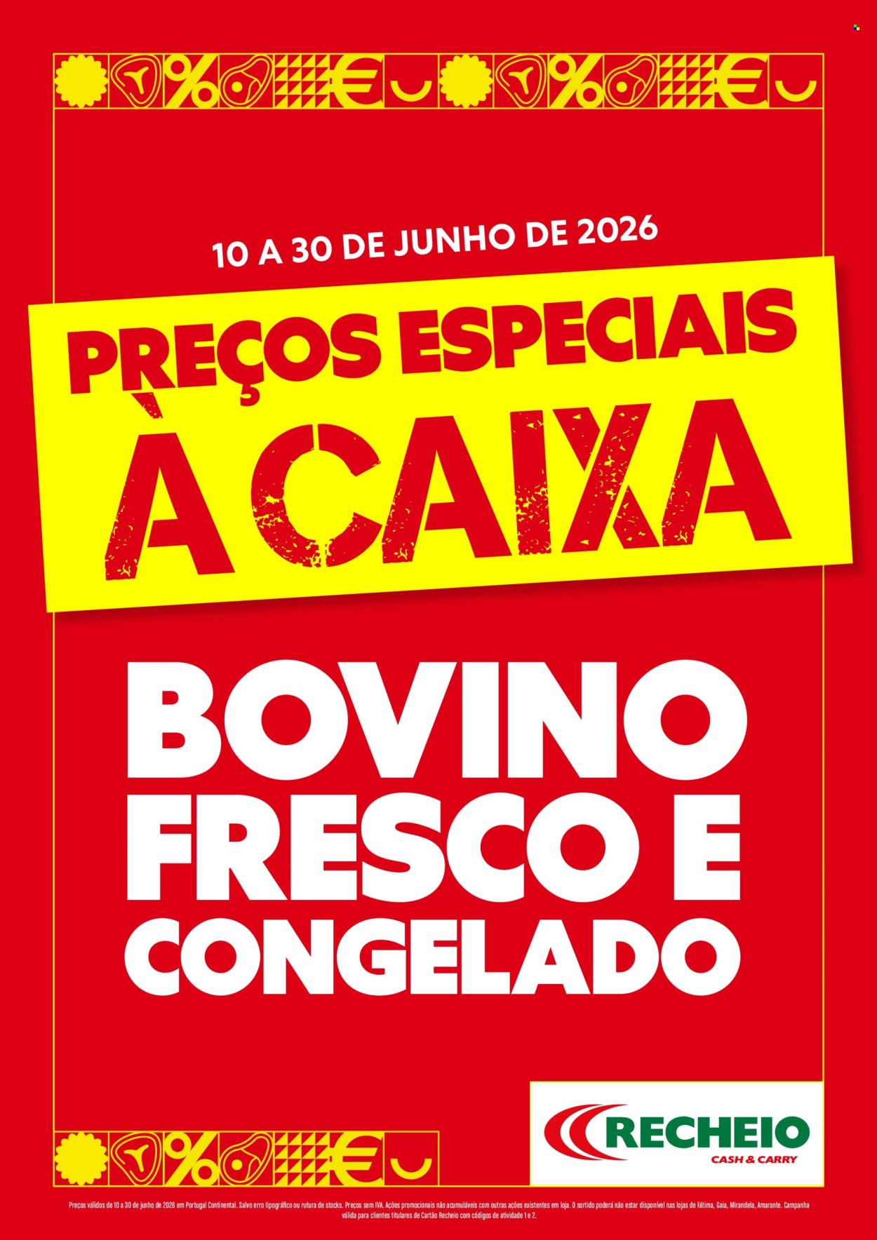 Folheto Recheio - 10.6.2026 - 30.6.2026. Página 1
