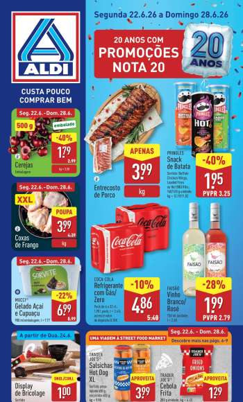 Folheto Aldi - 22.6.2026 - 28.6.2026.