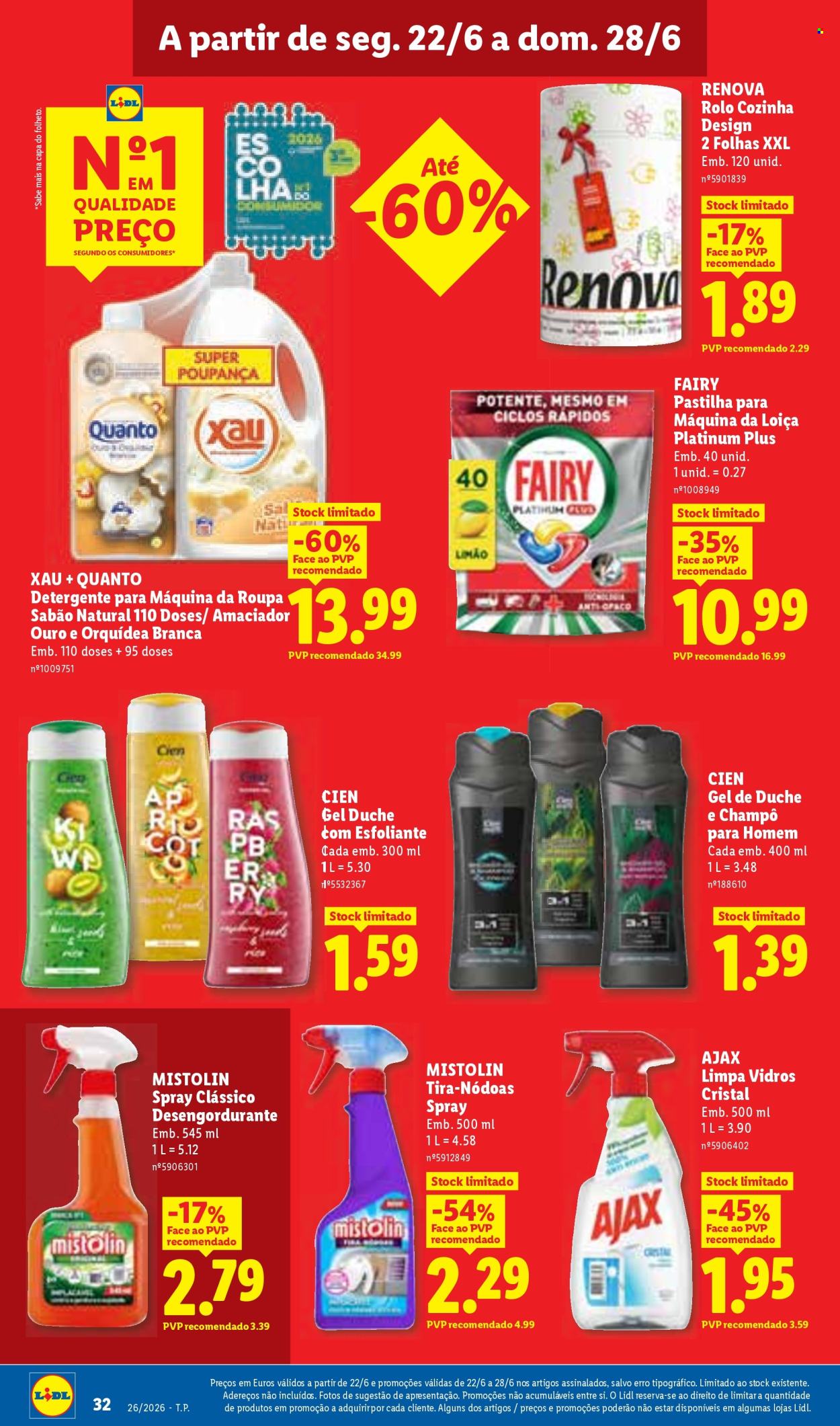 Folheto Lidl - 22.6.2026 - 28.6.2026. Página 32