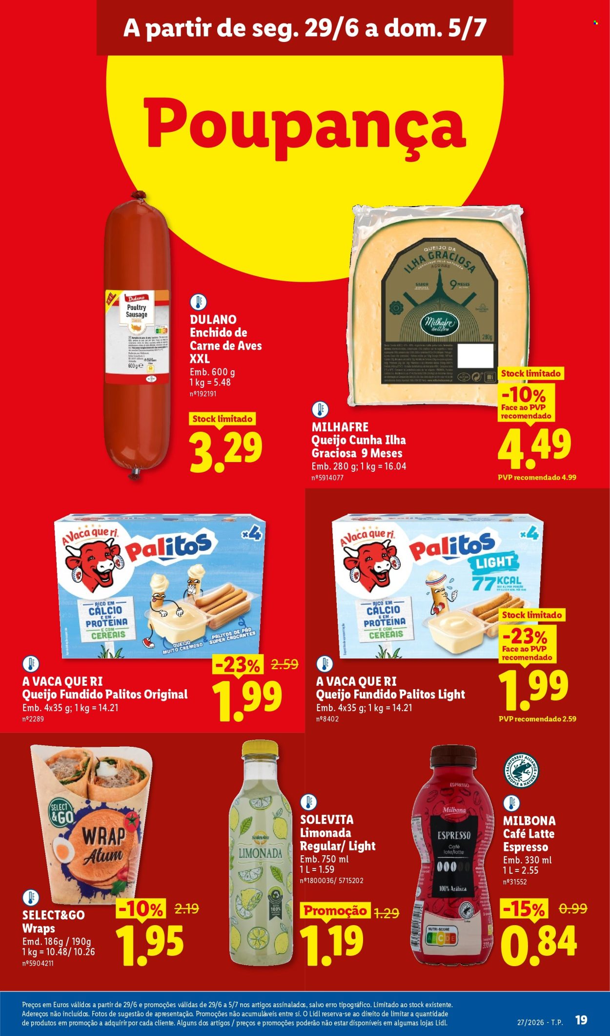 Folheto Lidl - 29.6.2026 - 5.7.2026. Página 19