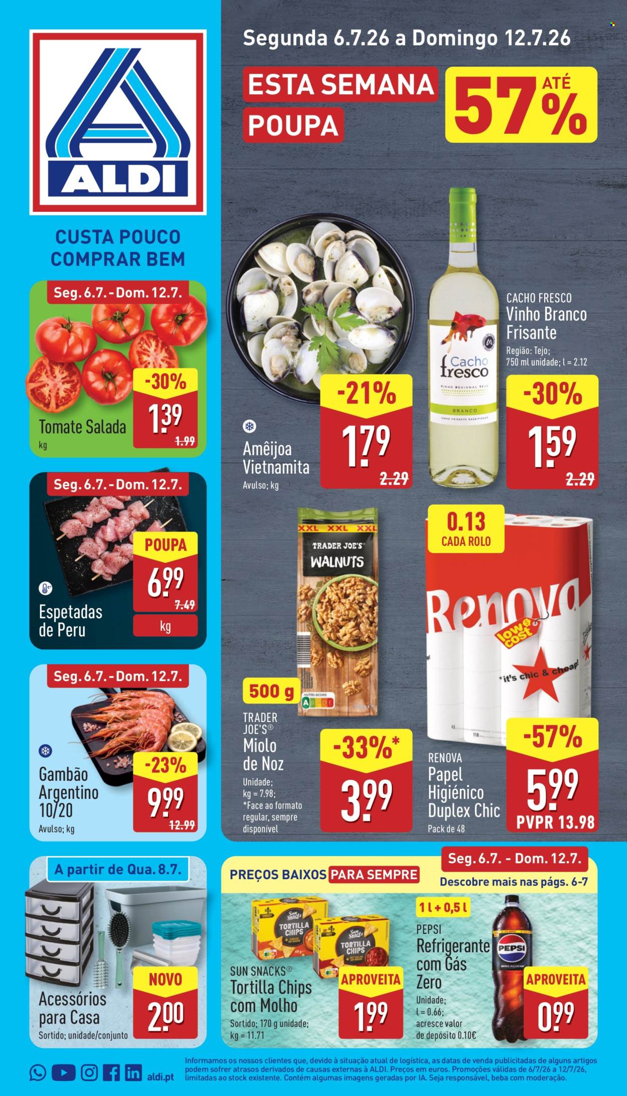 Folheto Aldi - 6.7.2026 - 12.7.2026. Página 1