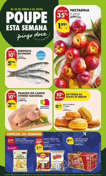 Folheto Pingo Doce - 30.6.2026 - 6.7.2026.