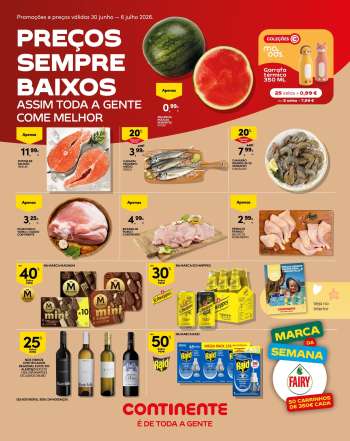 Folheto Continente Modelo - 30.6.2026 - 6.7.2026.