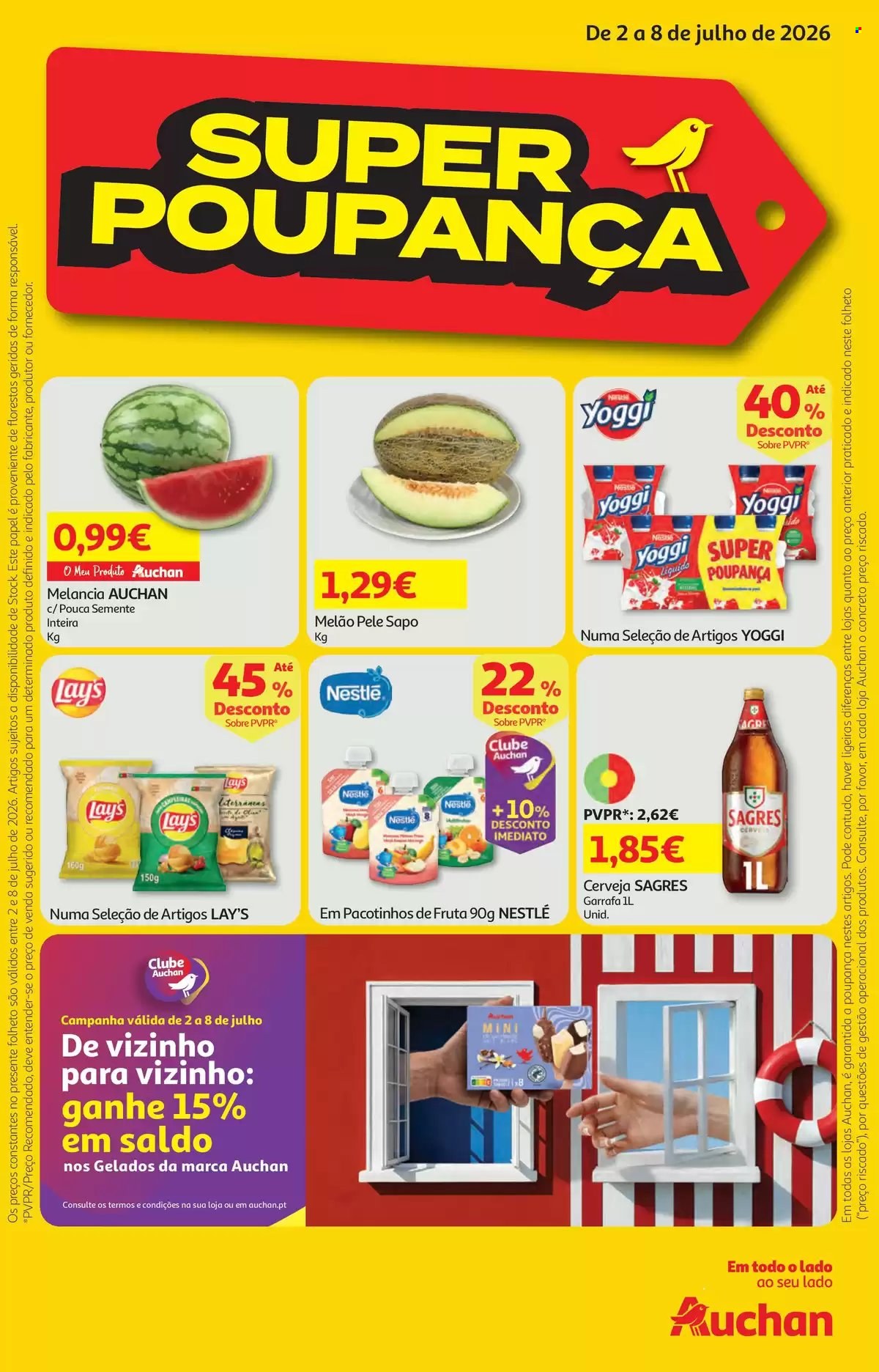 Folheto Auchan - 2.7.2026 - 8.7.2026. Página 1