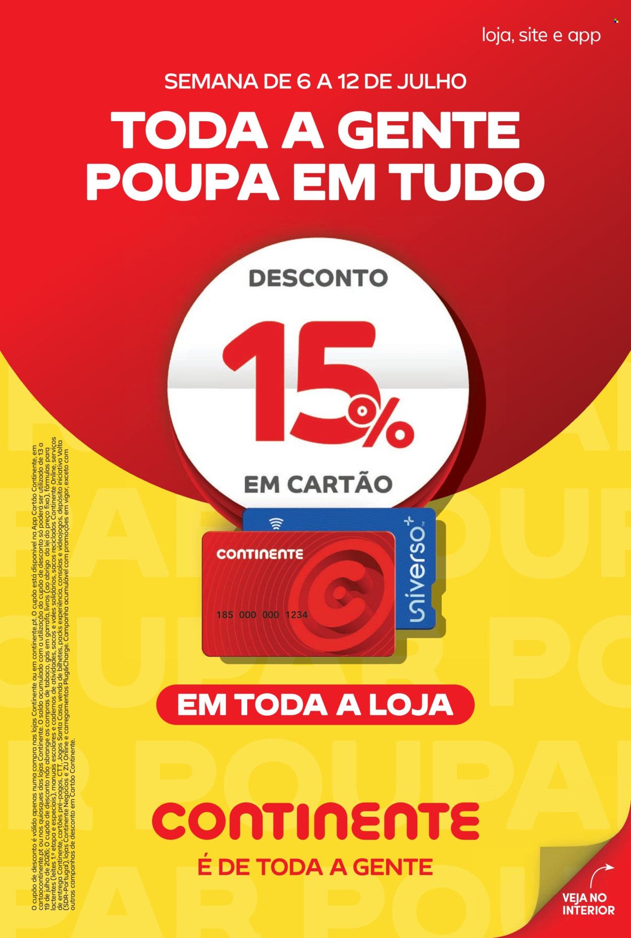 Folheto Continente Bom Dia - 7.7.2026 - 13.7.2026. Página 1