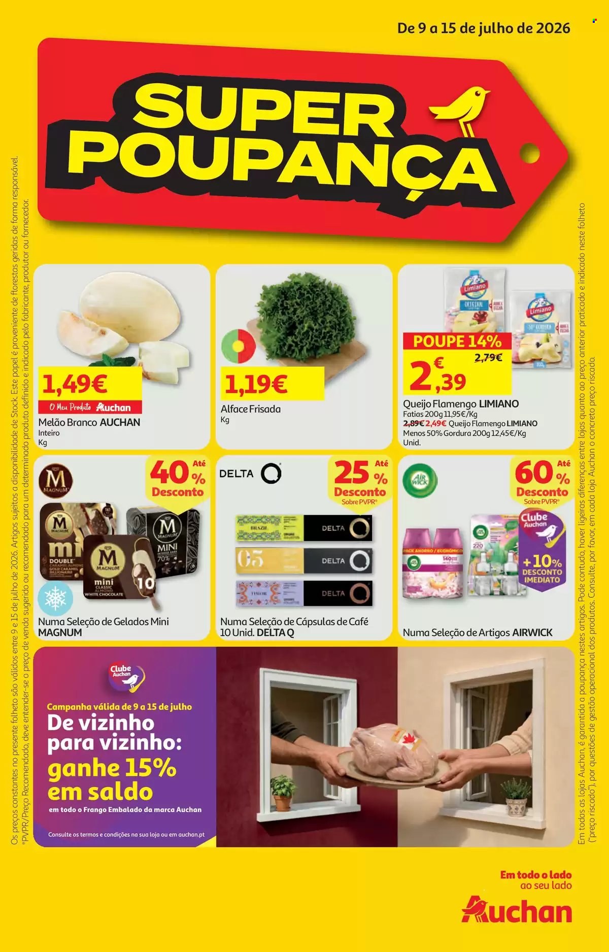Folheto Auchan - 9.7.2026 - 15.7.2026. Página 1