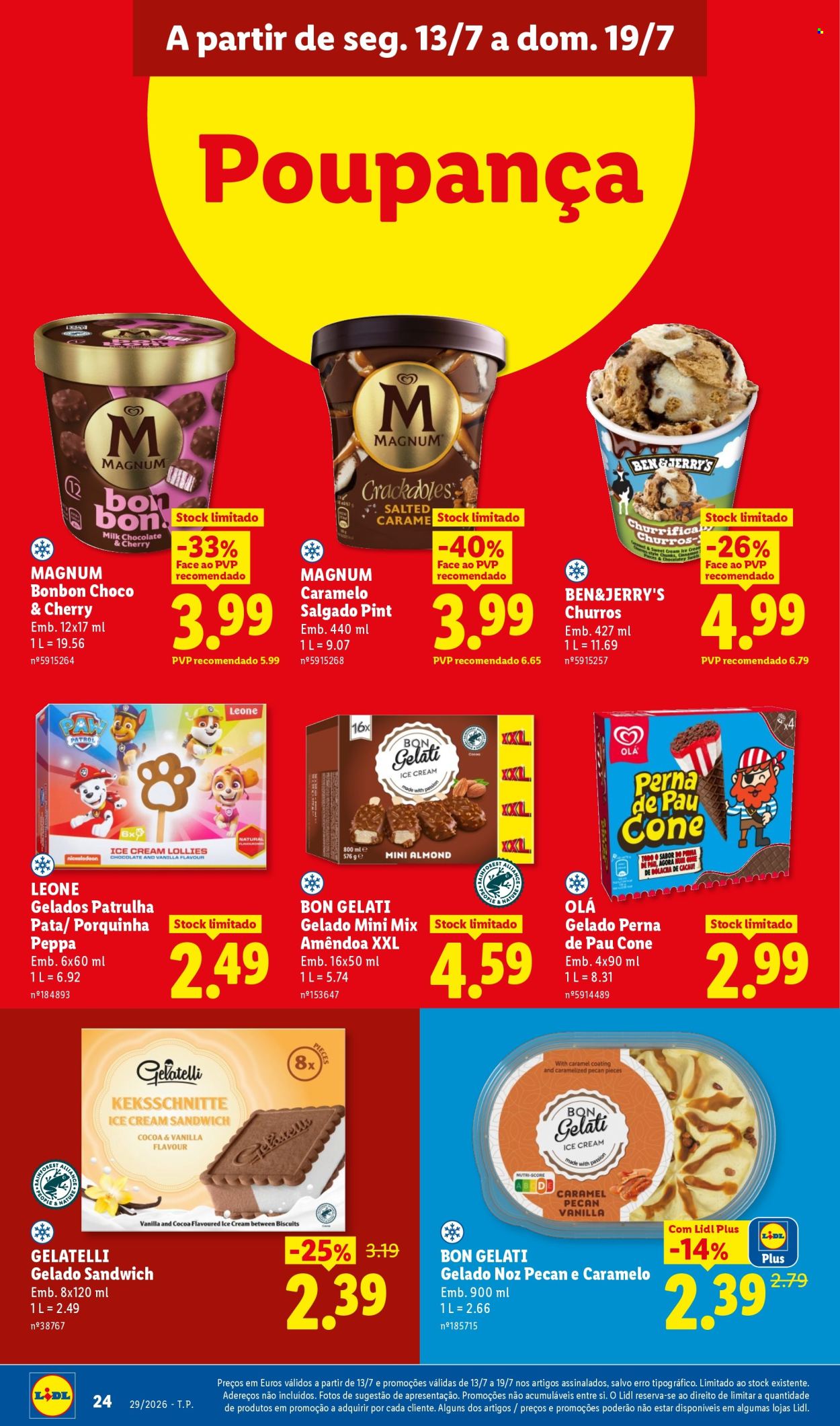 Folheto Lidl - 13.7.2026 - 19.7.2026. Página 24