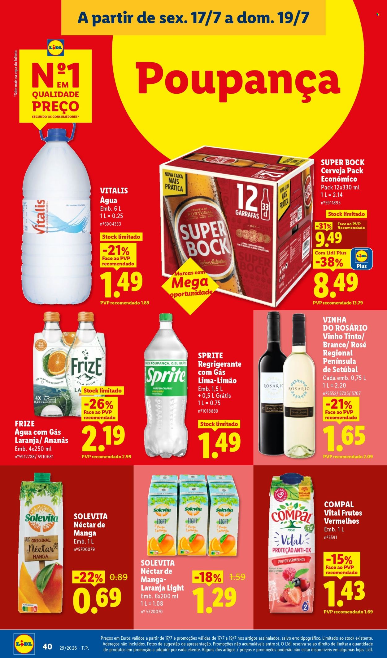 Folheto Lidl - 13.7.2026 - 19.7.2026. Página 40