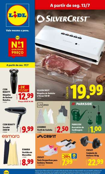 Folheto Lidl - 13.7.2026 - 17.7.2026.