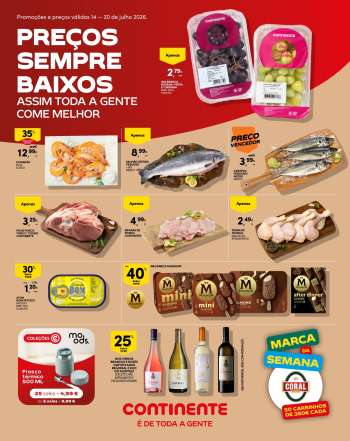 Folheto Continente Modelo - 14.7.2026 - 20.7.2026.