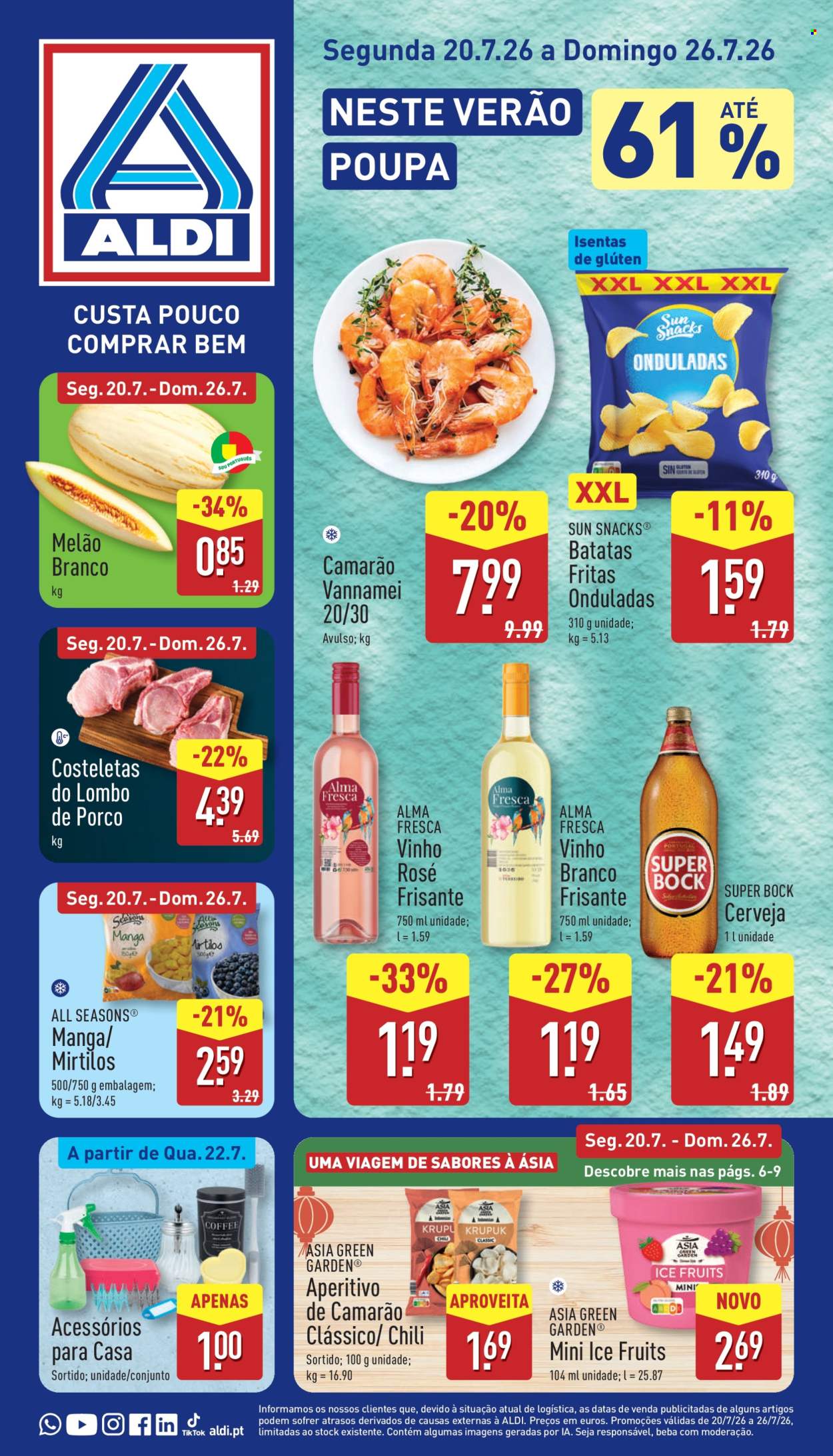 Folheto Aldi - 20.7.2026 - 26.7.2026. Página 1