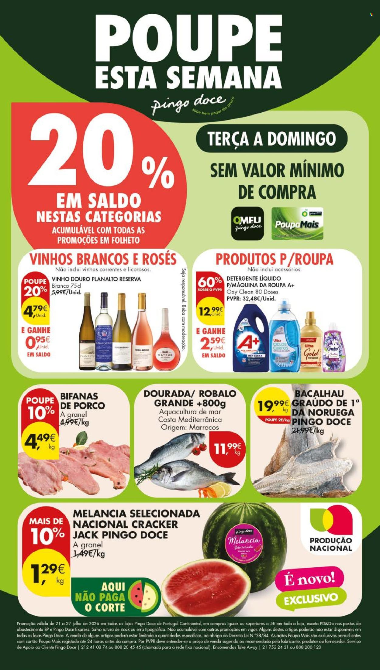 Folheto Pingo Doce - 21.7.2026 - 27.7.2026. Página 1