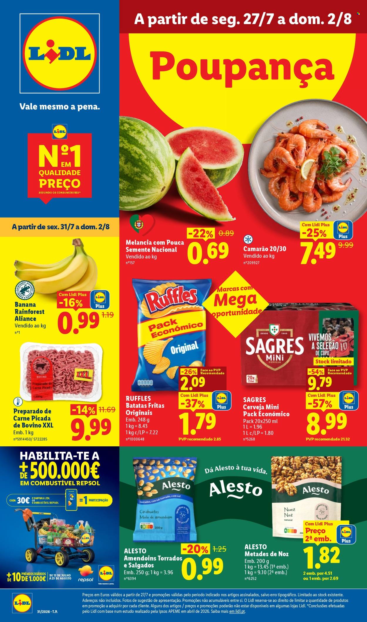 Folheto Lidl - 27.7.2026 - 2.8.2026. Página 1