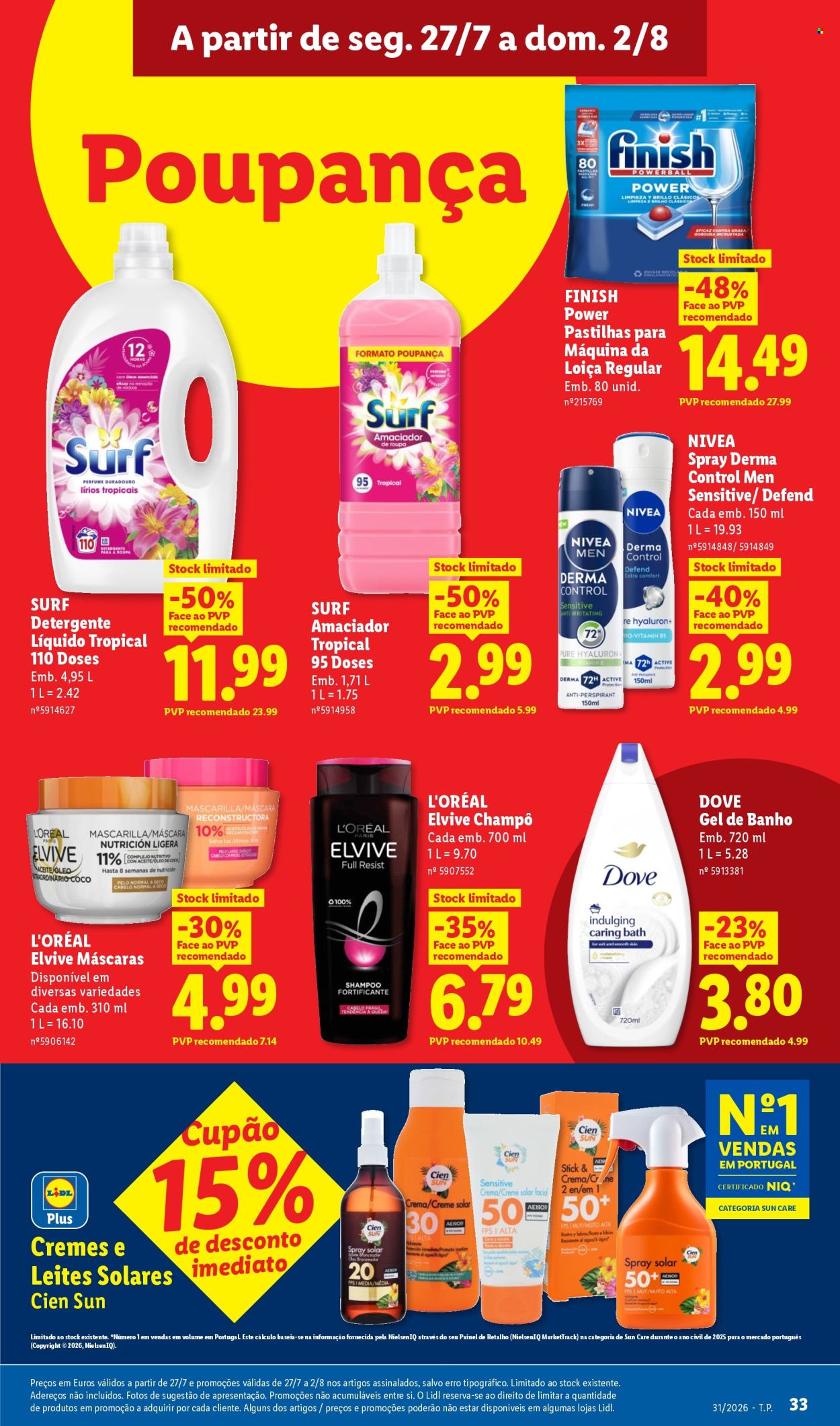 Folheto Lidl - 27.7.2026 - 2.8.2026. Página 33