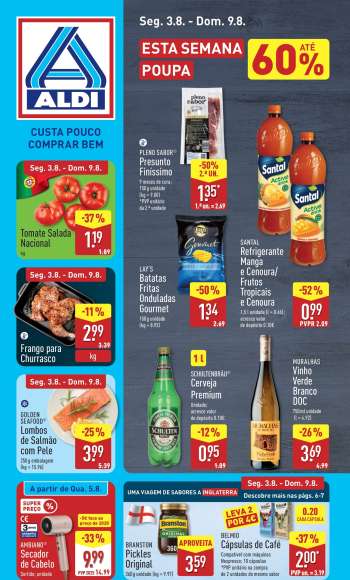 Folheto Aldi - 3.8.2026 - 9.8.2026.