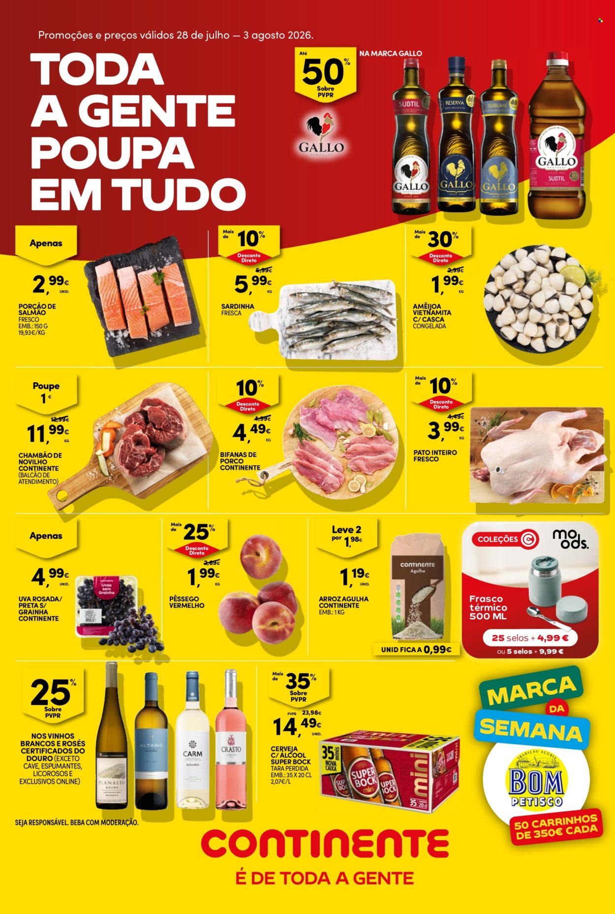 Folheto Continente Bom Dia - 28.7.2026 - 3.8.2026. Página 1