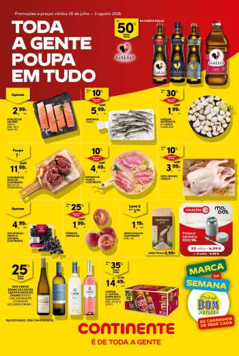 Folheto Continente Bom Dia - 28.7.2026 - 3.8.2026.
