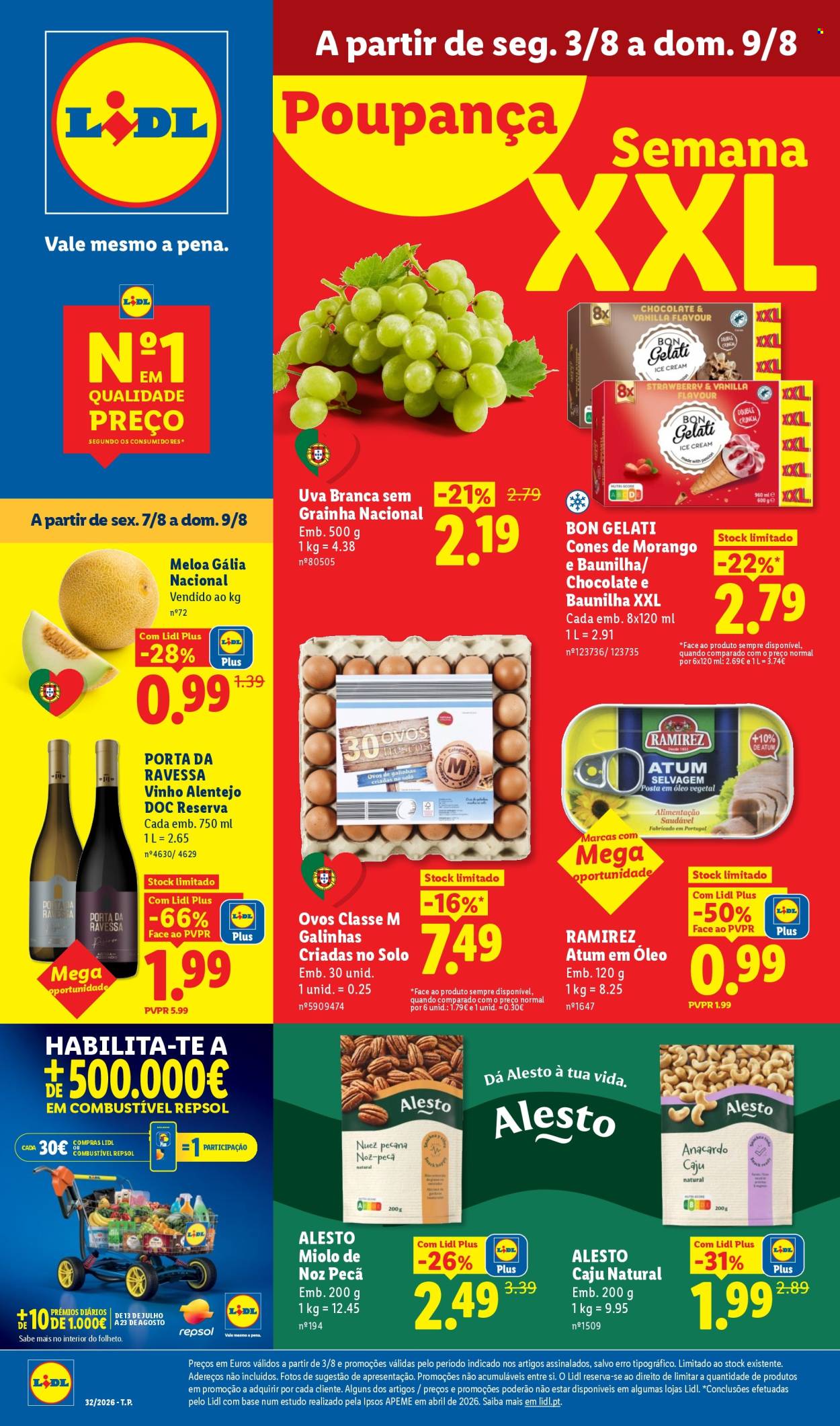 Folheto Lidl - 3.8.2026 - 9.8.2026. Página 1