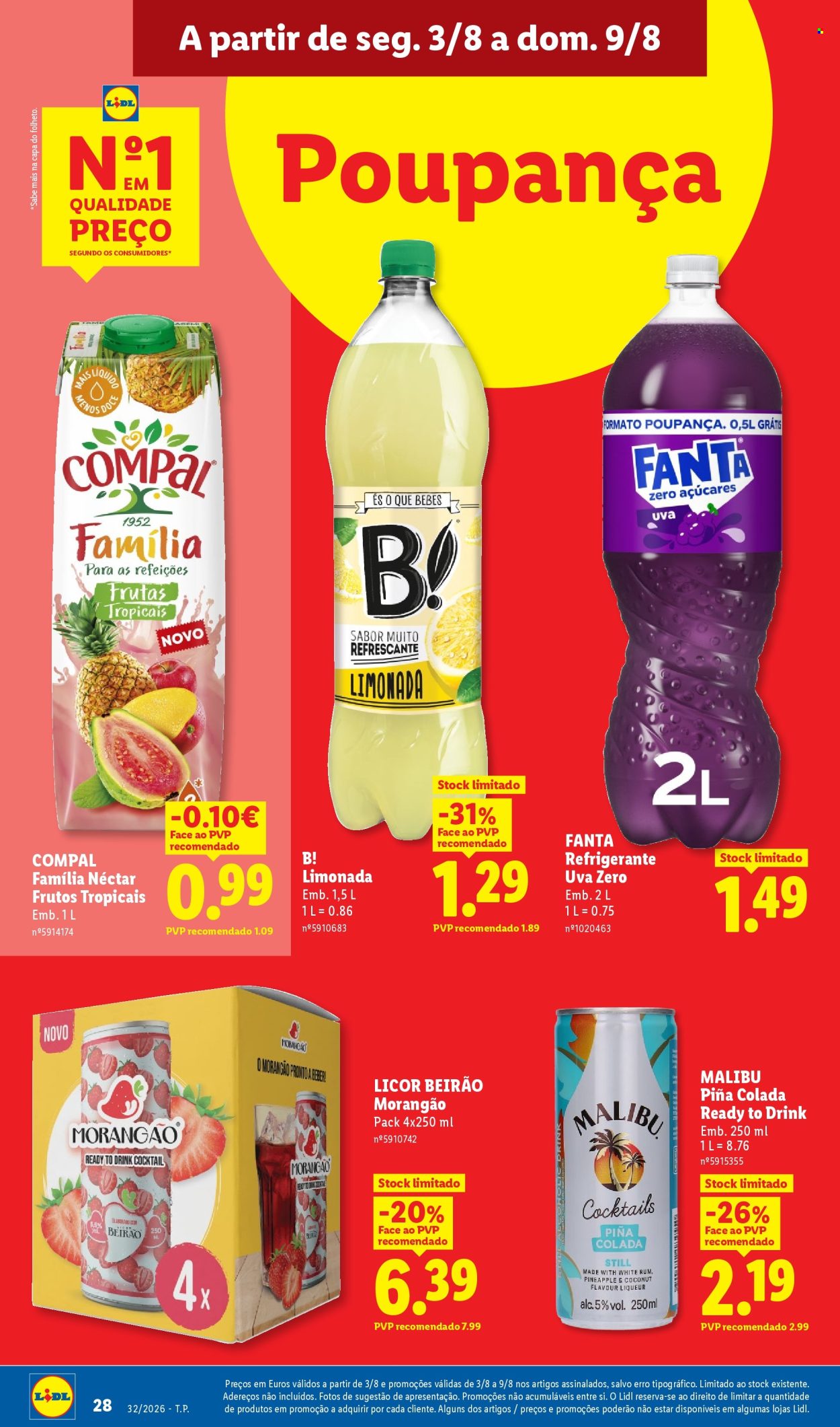 Folheto Lidl - 3.8.2026 - 9.8.2026. Página 28