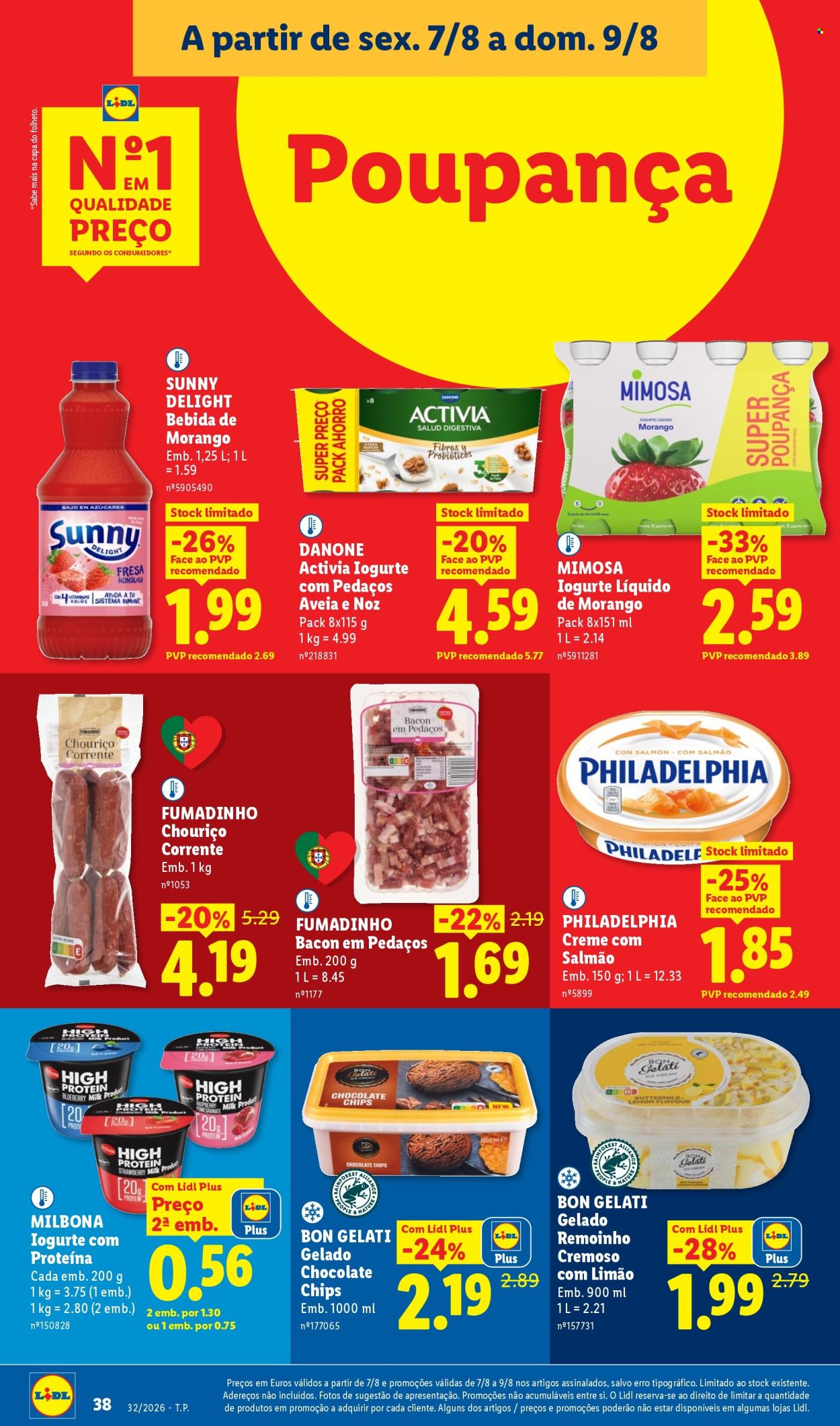 Folheto Lidl - 3.8.2026 - 9.8.2026. Página 38