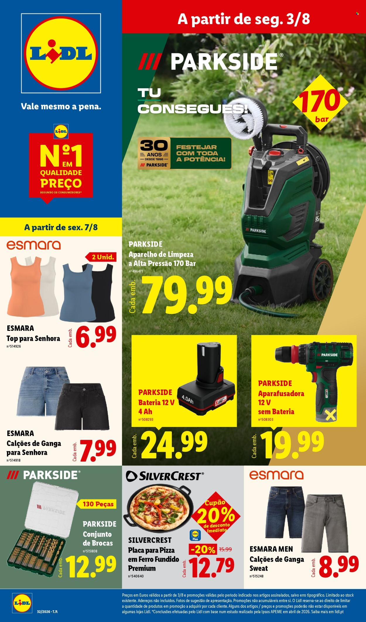 Folheto Lidl - 3.8.2026 - 7.8.2026. Página 1