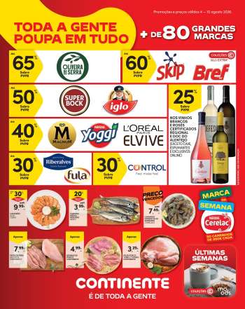 Folheto Continente Modelo - 4.8.2026 - 10.8.2026.