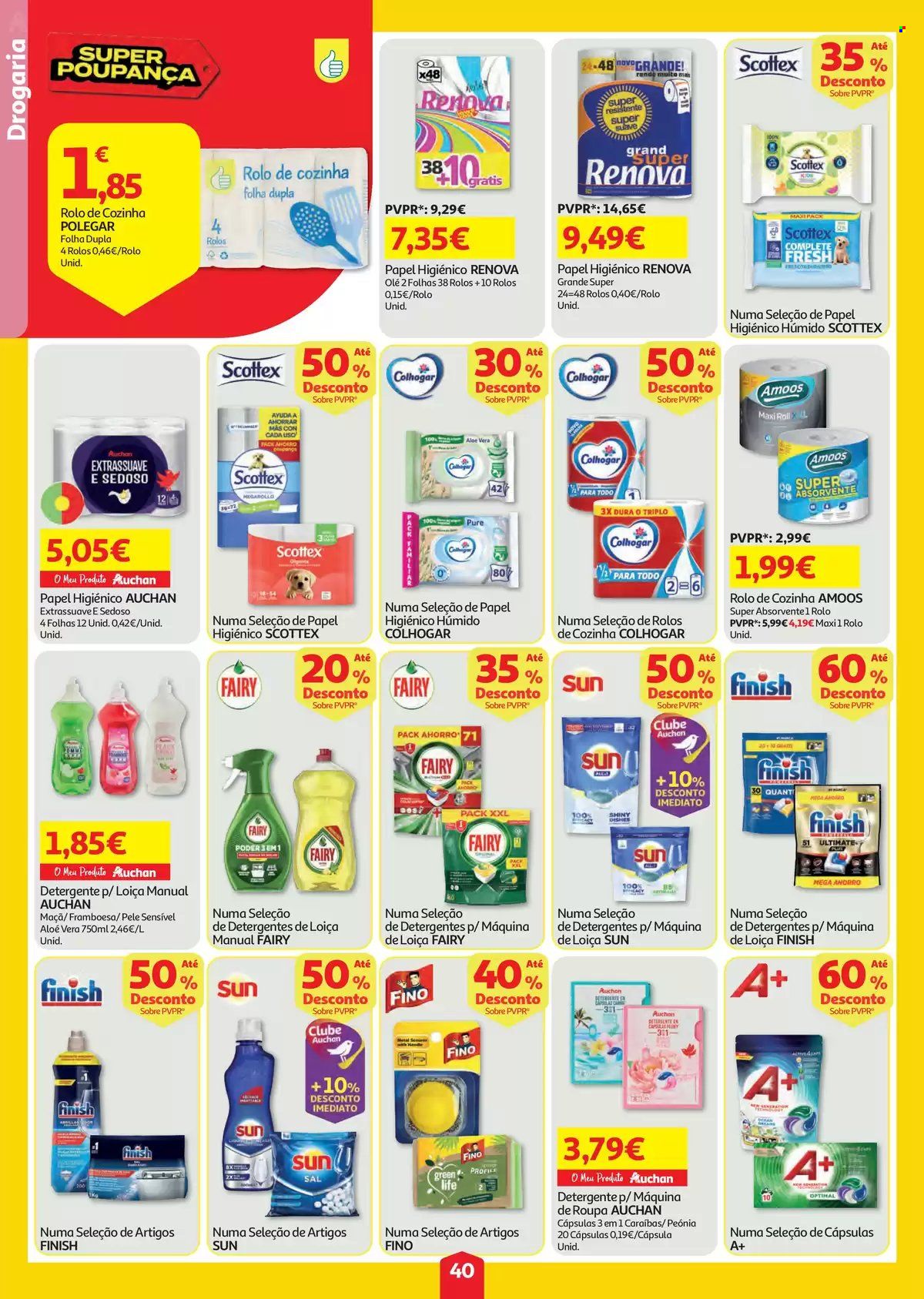 Folheto Auchan - 6.8.2026 - 12.8.2026. Página 40