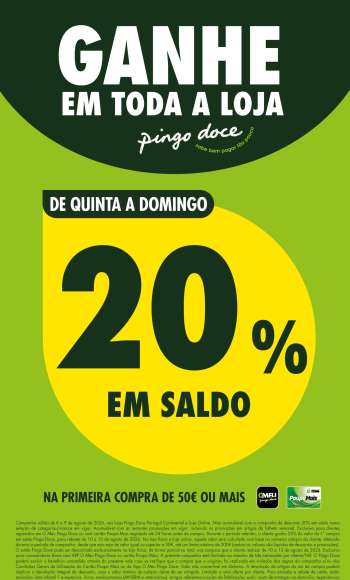 Folheto Pingo Doce - 6.8.2026 - 9.8.2026.
